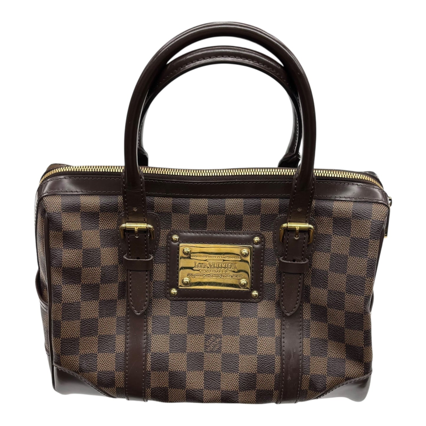 Handbag Luxury Designer By Louis Vuitton In Brown, Size:Medium
