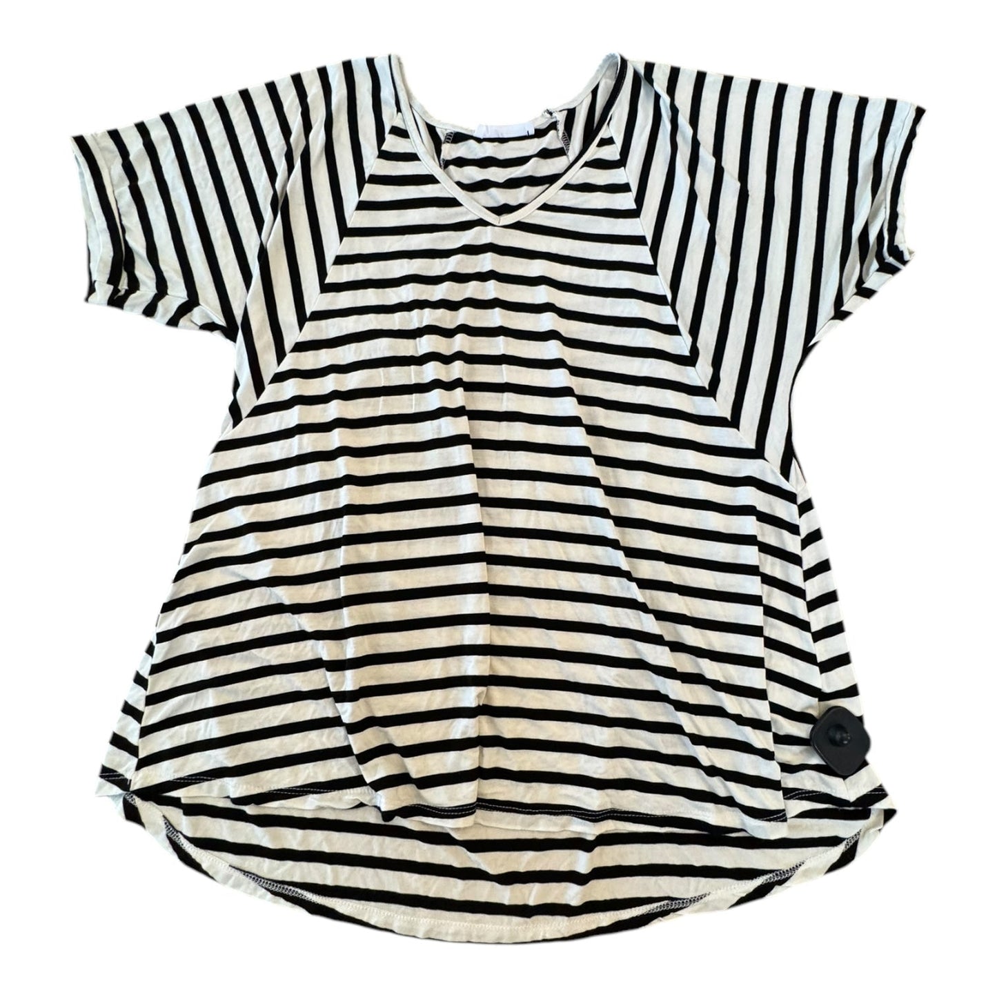 Top Ss By Carly jean In Black & Cream, Size:S