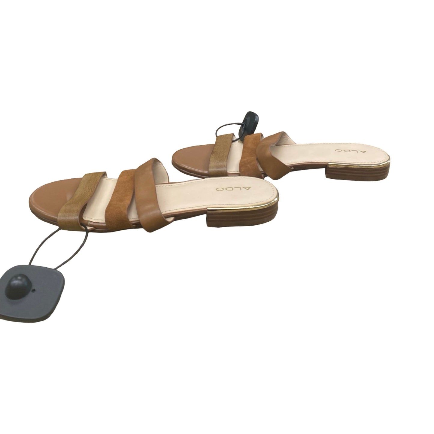Sandals Flats By Aldo In Brown, Size:8