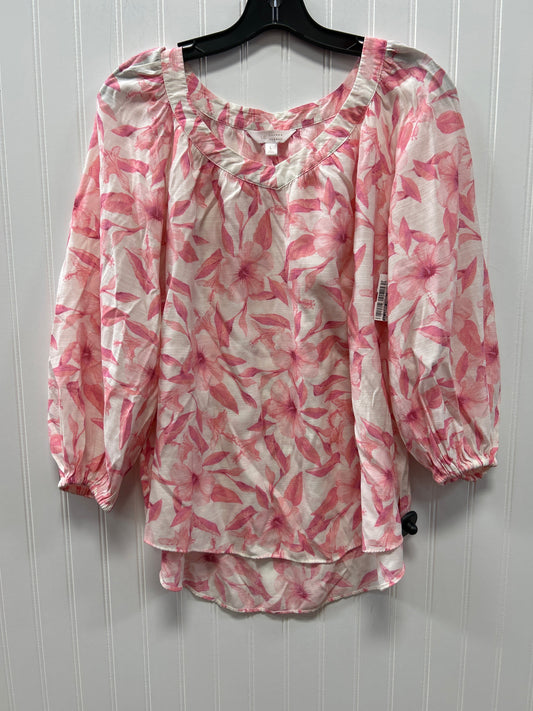 Top Ls By Lc Lauren Conrad In Pink & White, Size:L