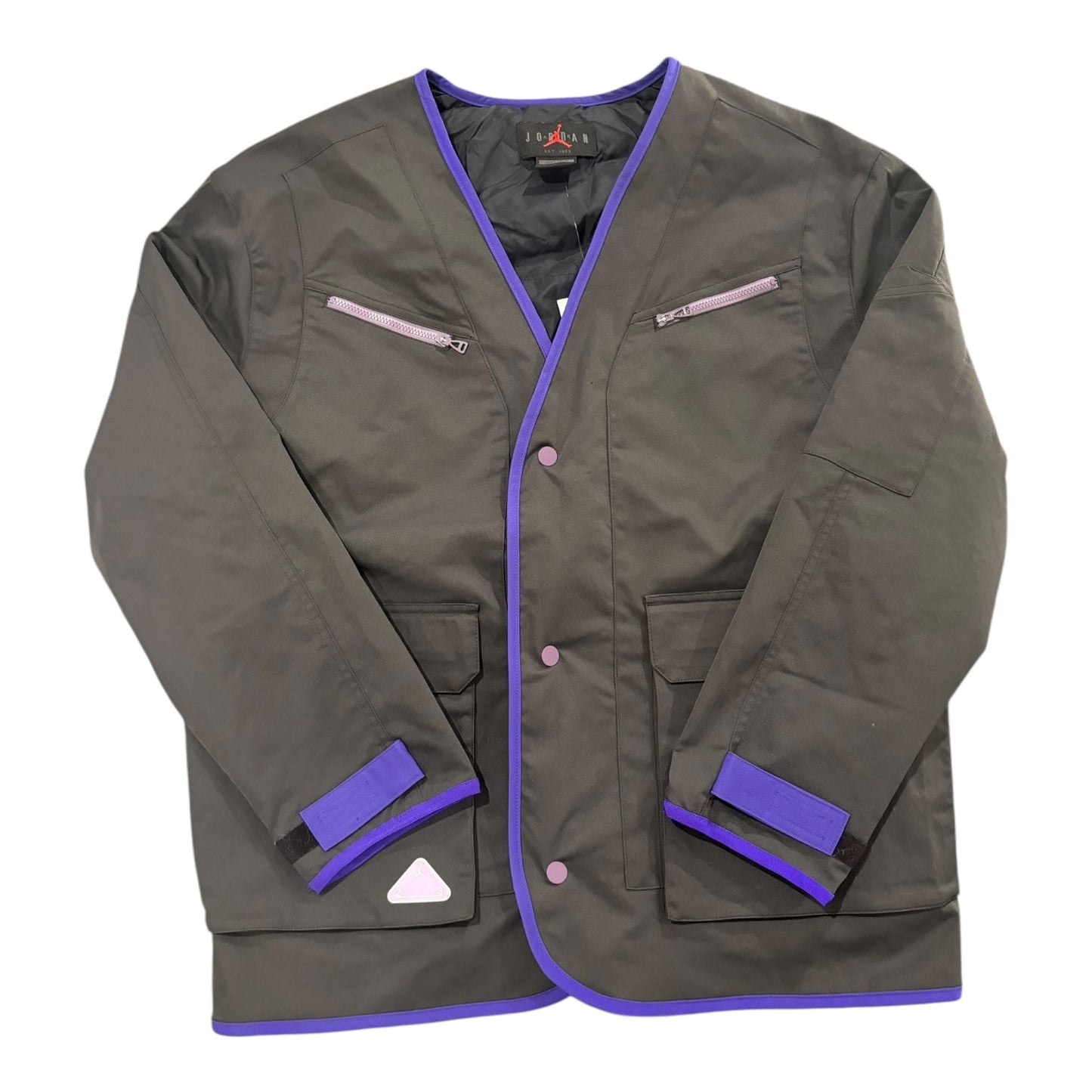 Jacket Other By Nike In Grey, Size:M