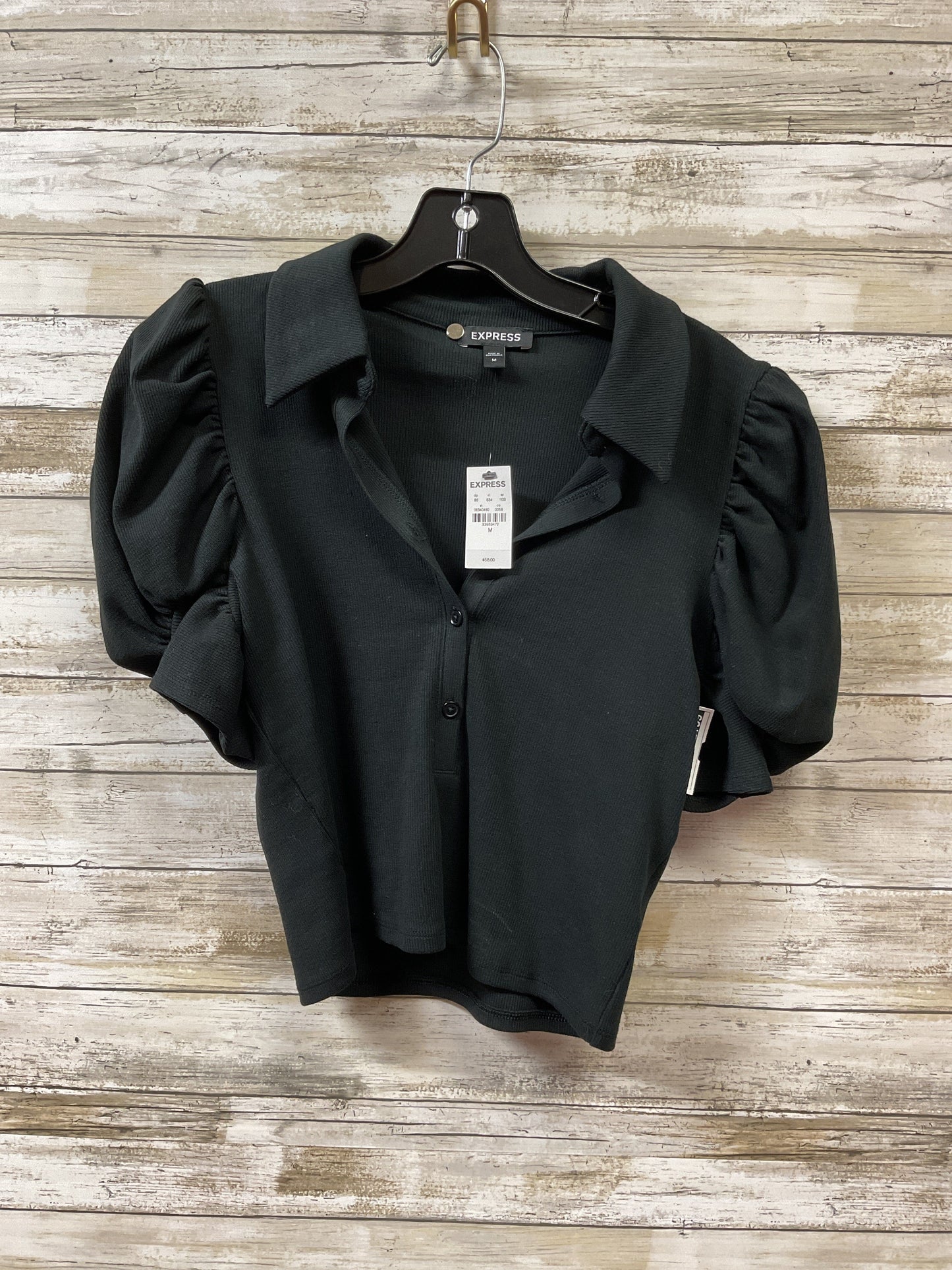 Top Ss By Express In Black, Size:M