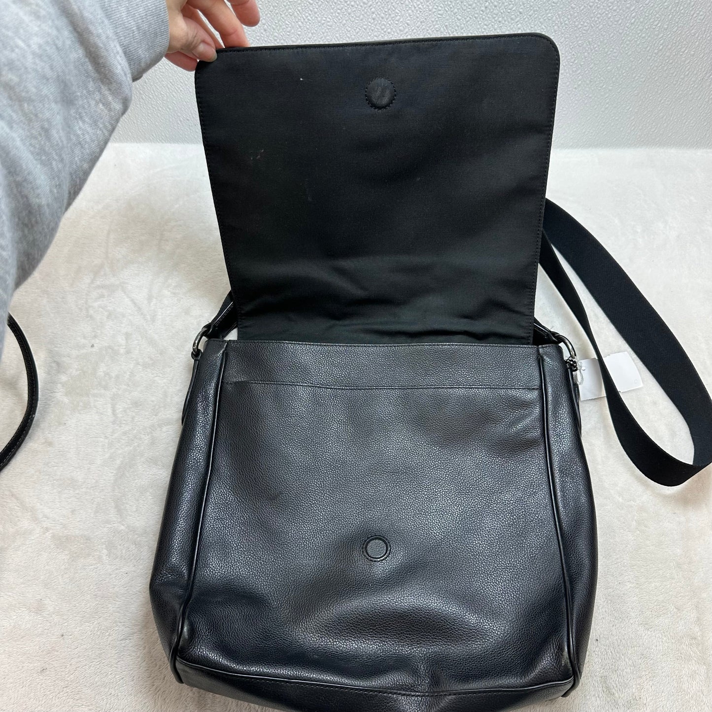 Houston map messenger leather Crossbody Designer By Coach, Size: Medium