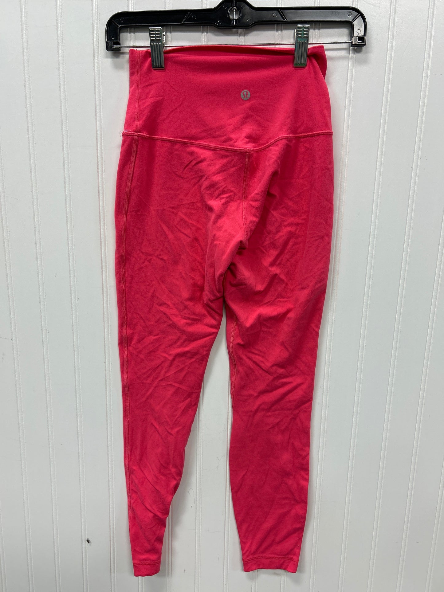 Athletic Leggings By Lululemon In Pink, Size:4