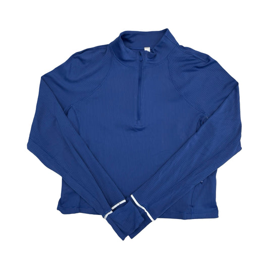Athletic Top Ls Collar By Lululemon In Blue, Size:14