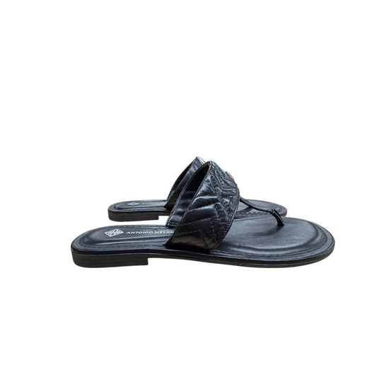 Sandals Flats By Antonio Melani In Black, Size:7