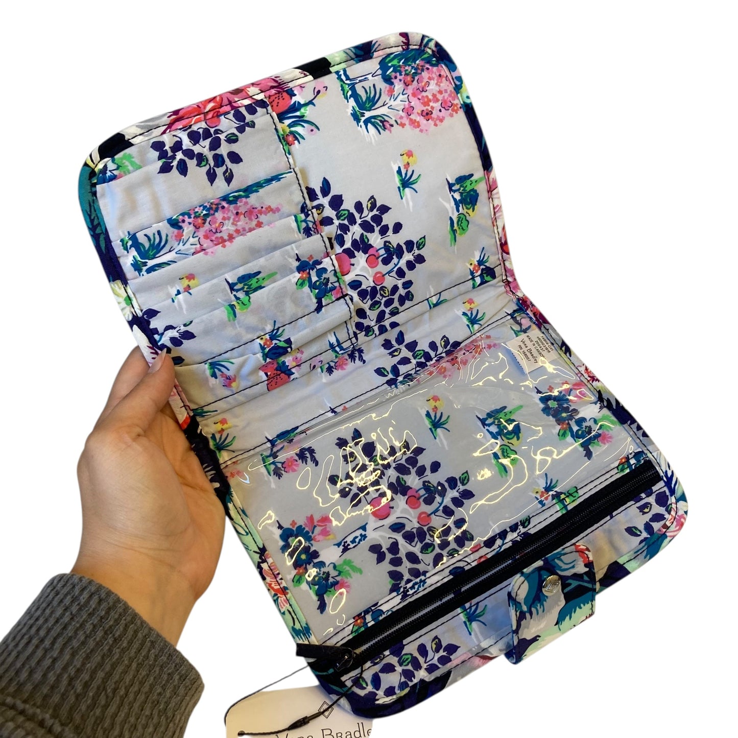 Makeup Bag By Vera Bradley In Floral Print, Size:Medium