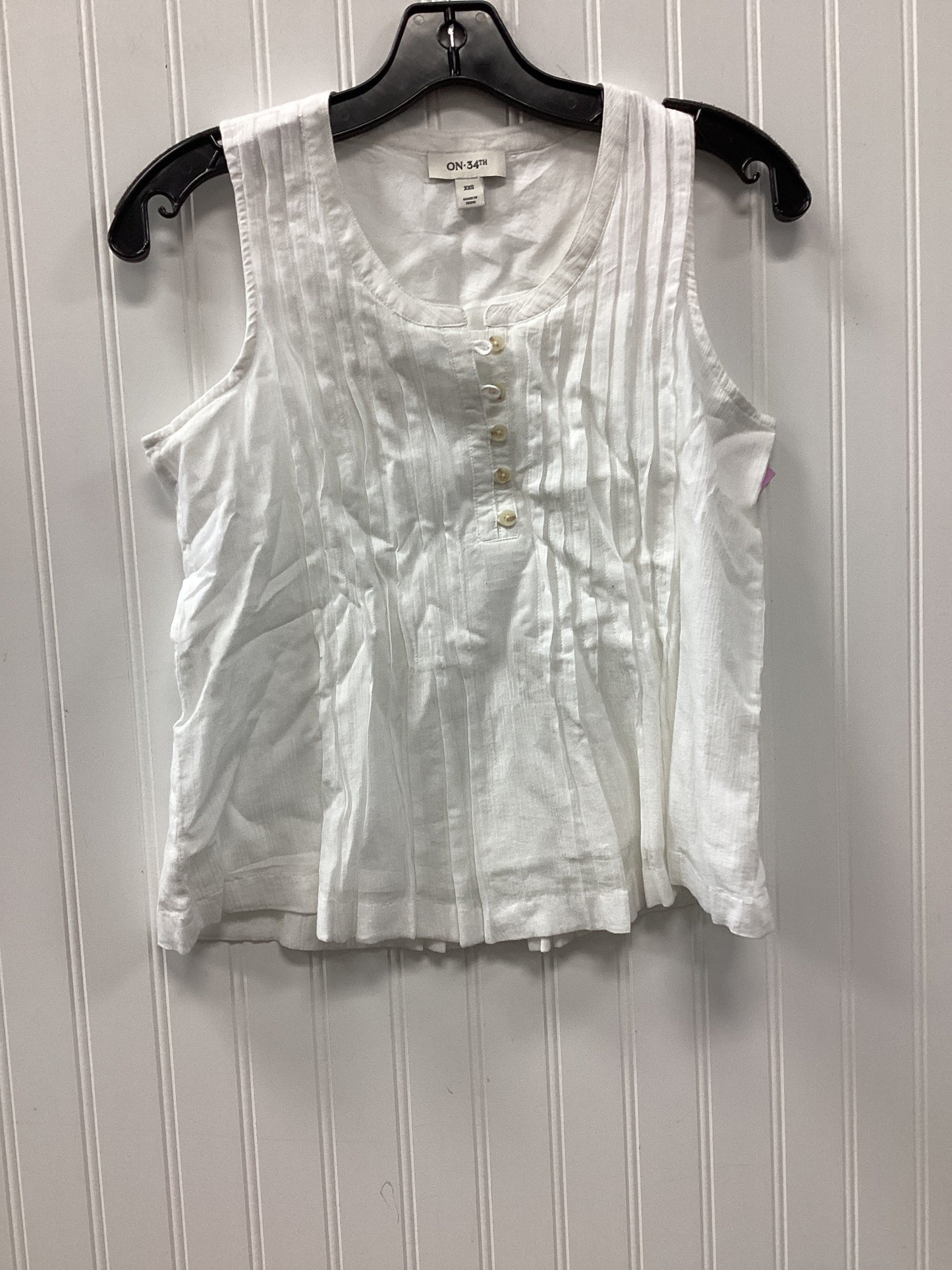 Top Sleeveless By On 34Th In White, Size:Xxs
