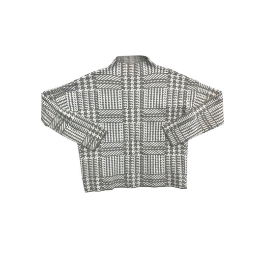 Sweater By Max Studio In Grey & White, Size:M