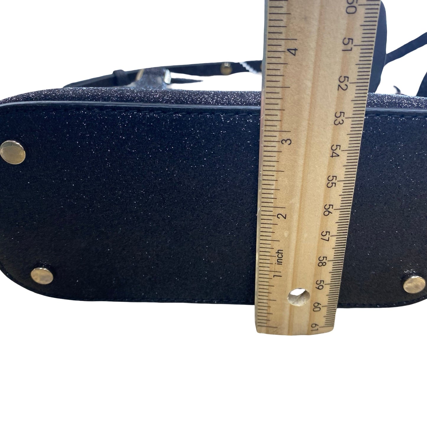 Handbag Designer By Kate Spade In Black & Gold, Size:Small