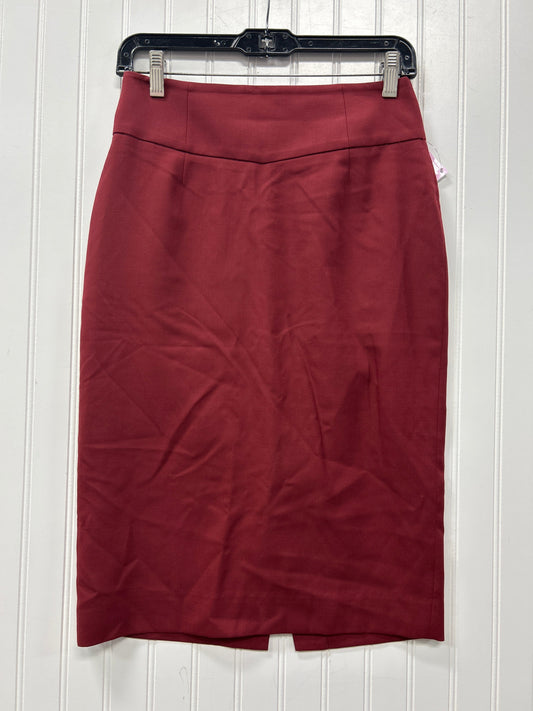 Skirt Midi By J. Crew In Red, Size:0