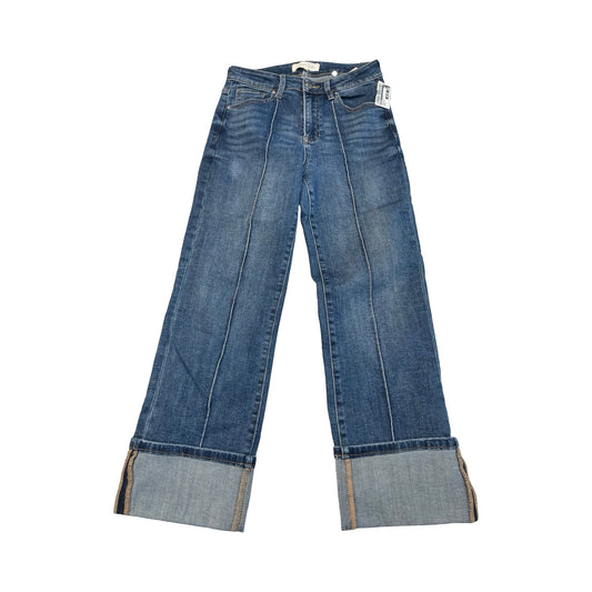 Jeans Straight By Risen In Blue Denim, Size:4