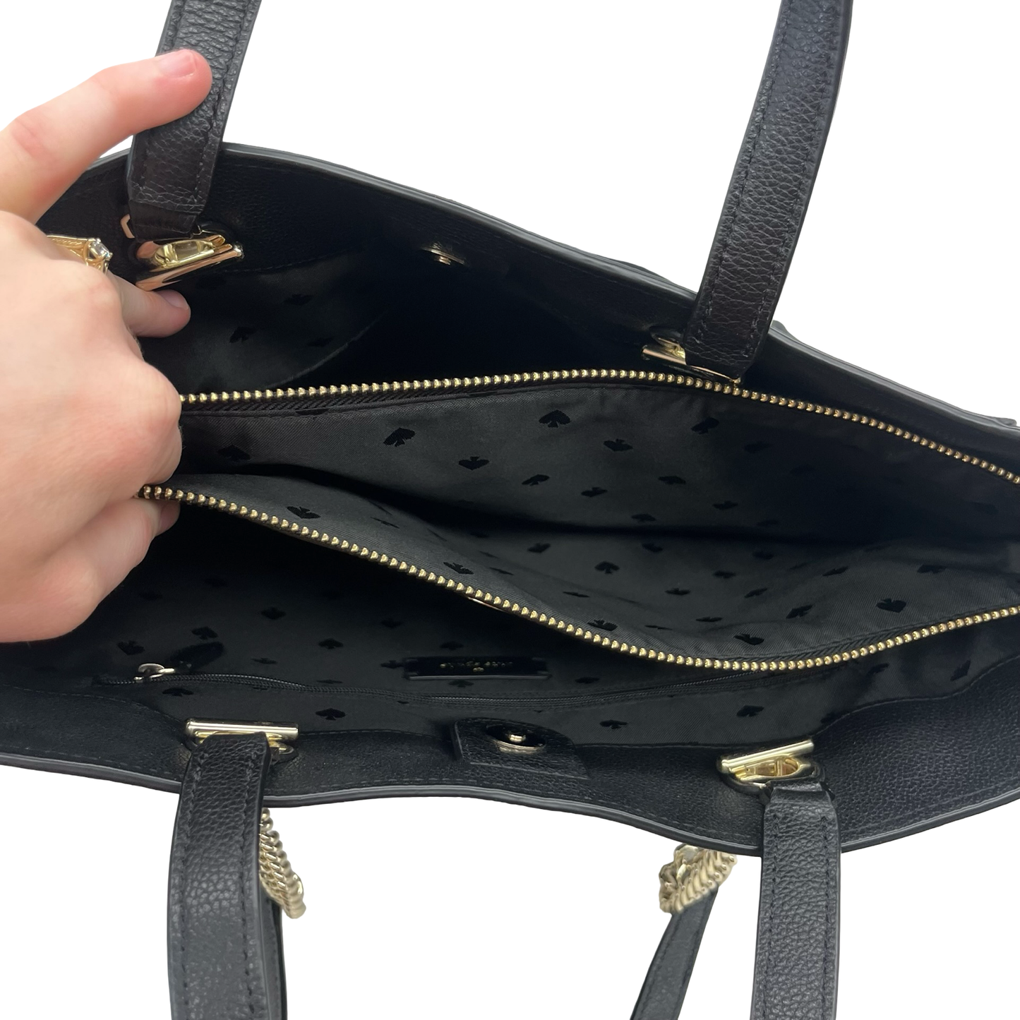 Handbag Designer By Kate Spade In Black, Size:Large