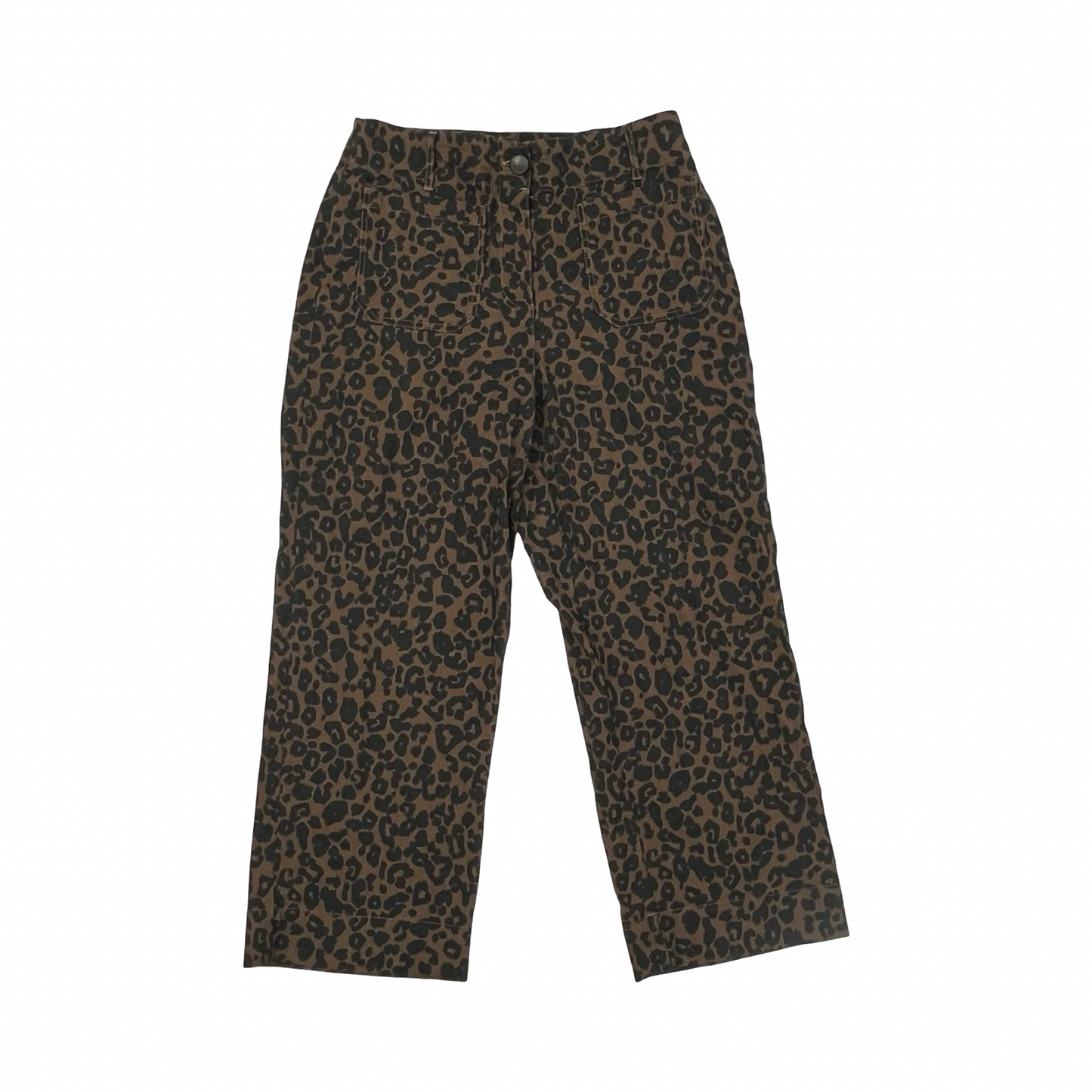 Pants Wide Leg By Nicole By Nicole Miller In Animal Print, Size:8