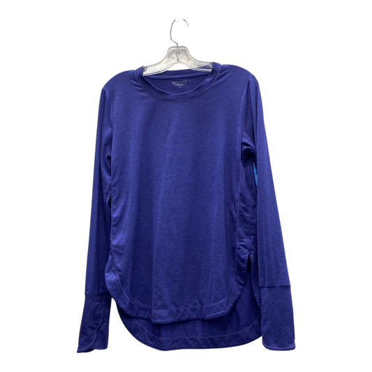 Athletic Top Ls Crewneck By Athleta In Blue, Size:S