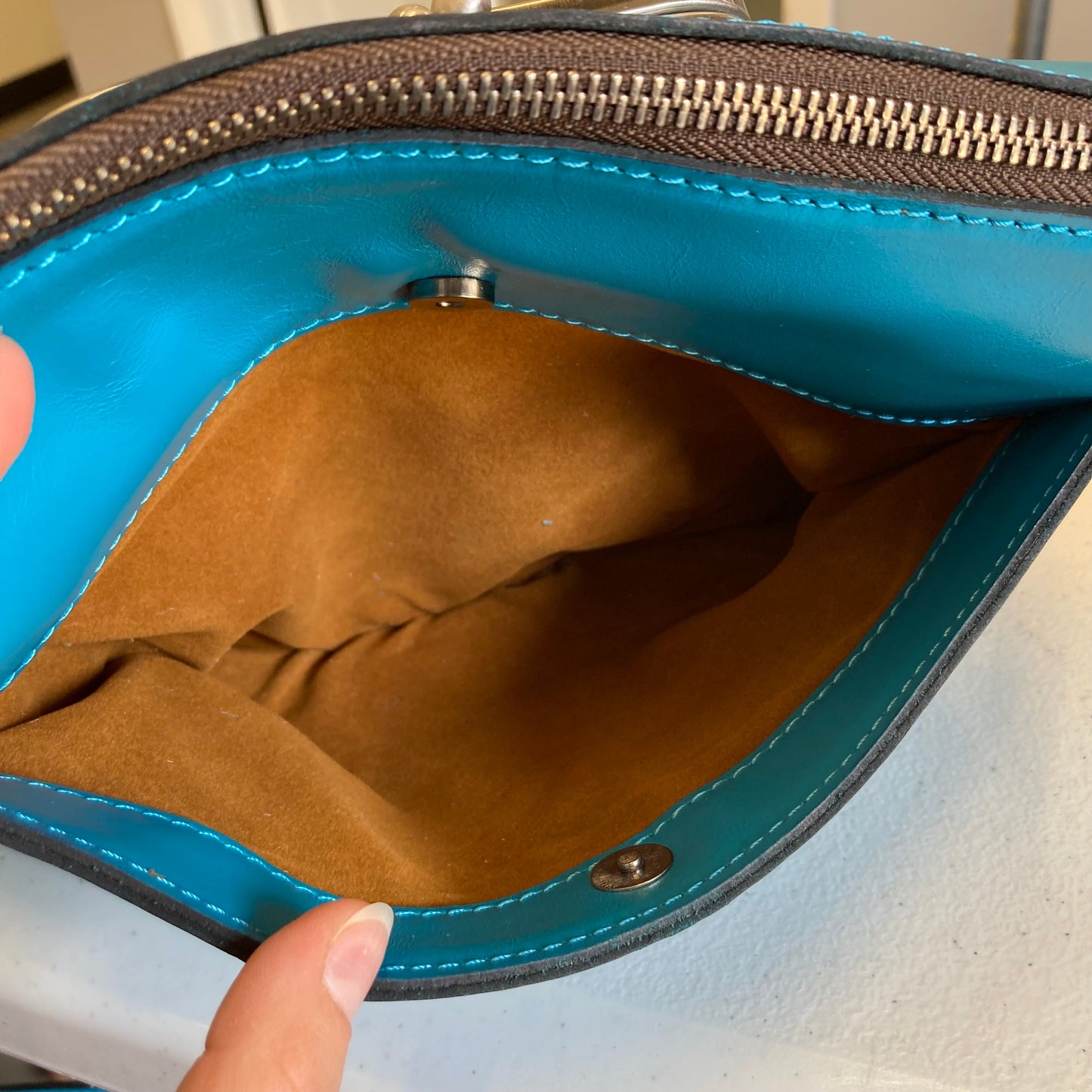 Crossbody Designer By Patricia Nash In Blue, Size:Medium