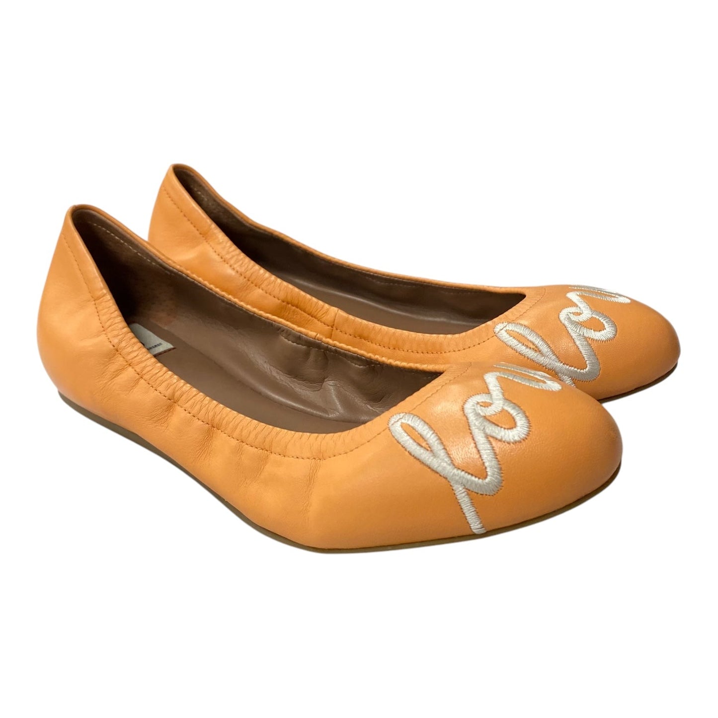 Shoes Flats By Ellen Degneres In Orange, Size:7