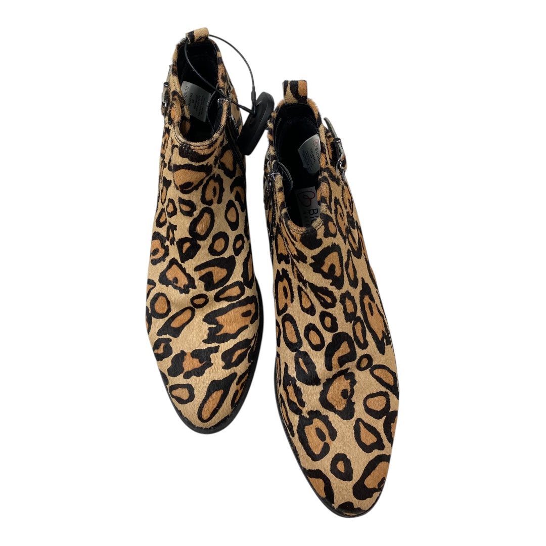 Boots Ankle Heels By Blondo In Animal Print, Size:9