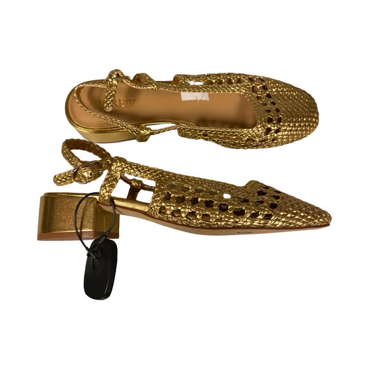 Shoes Flats By J. Crew In Gold, Size:7.5