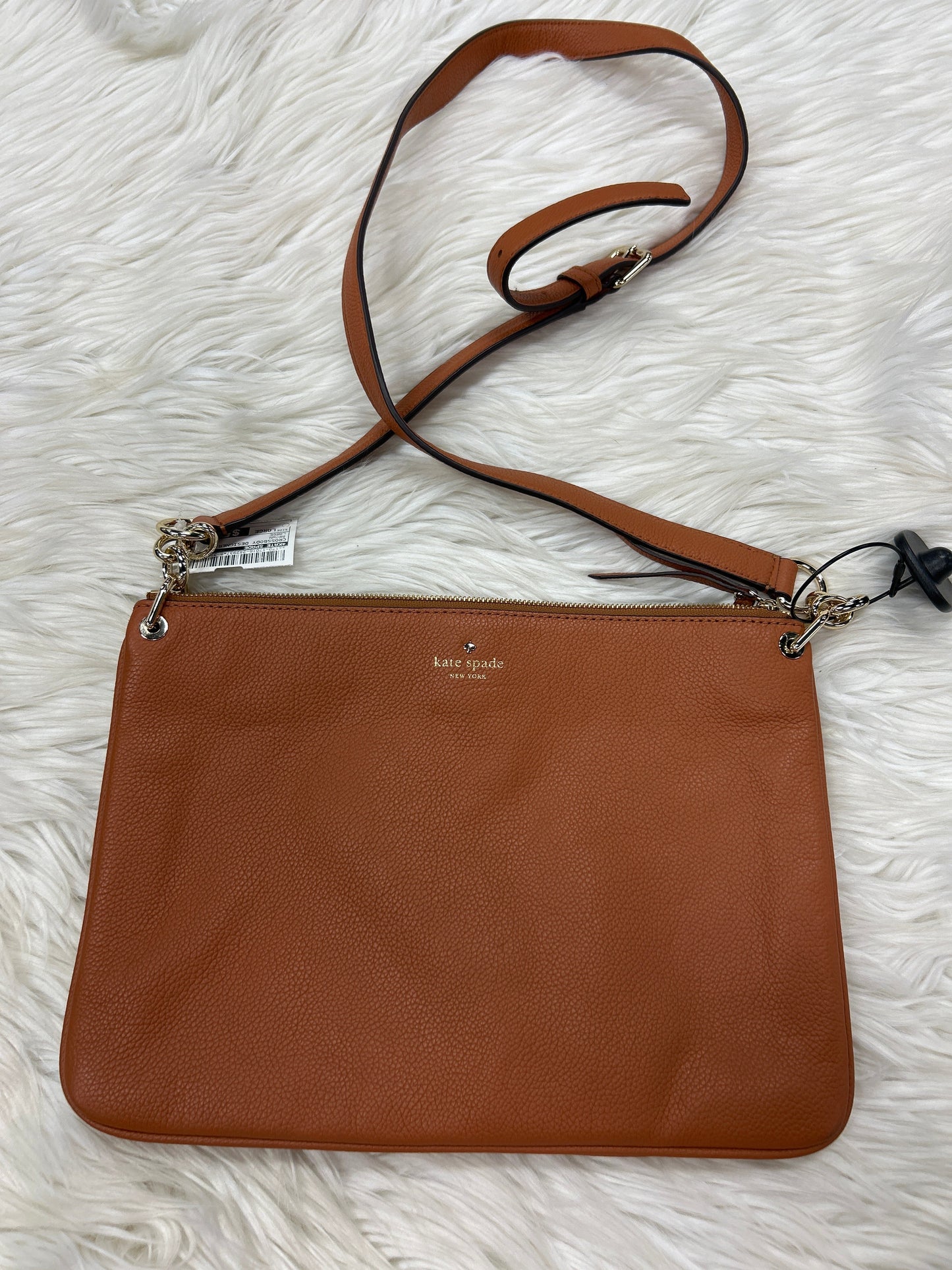 Crossbody Designer By Kate Spade In Brown, Size:Large