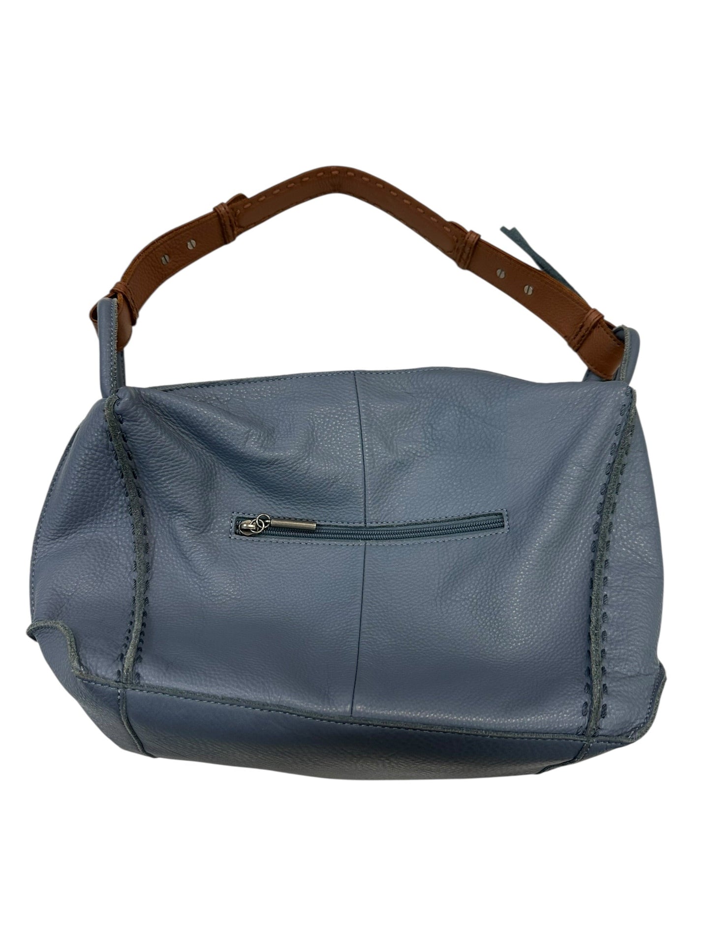 Handbag Leather By The Sak In Blue, Size:Medium
