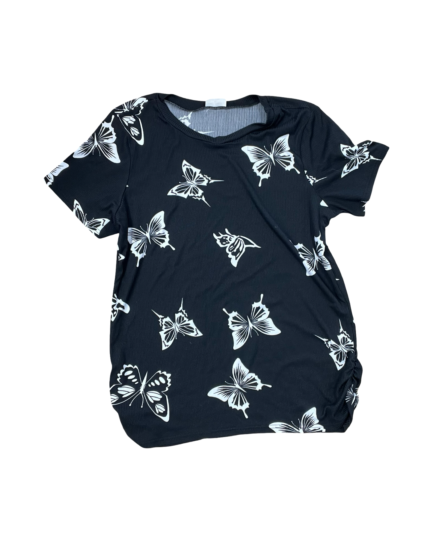 Top Ss By Free Kisses In Black & White, Size:2X