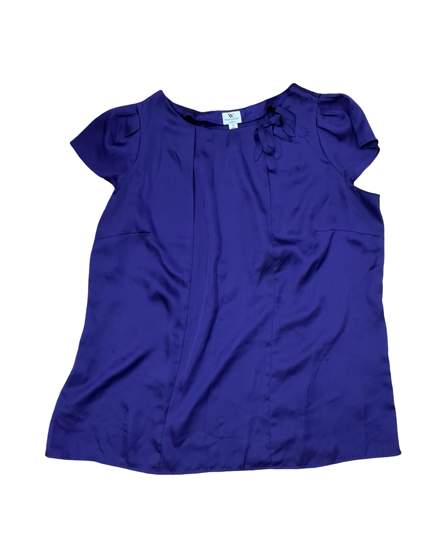 Top Ss By Worthington In Purple, Size:1X