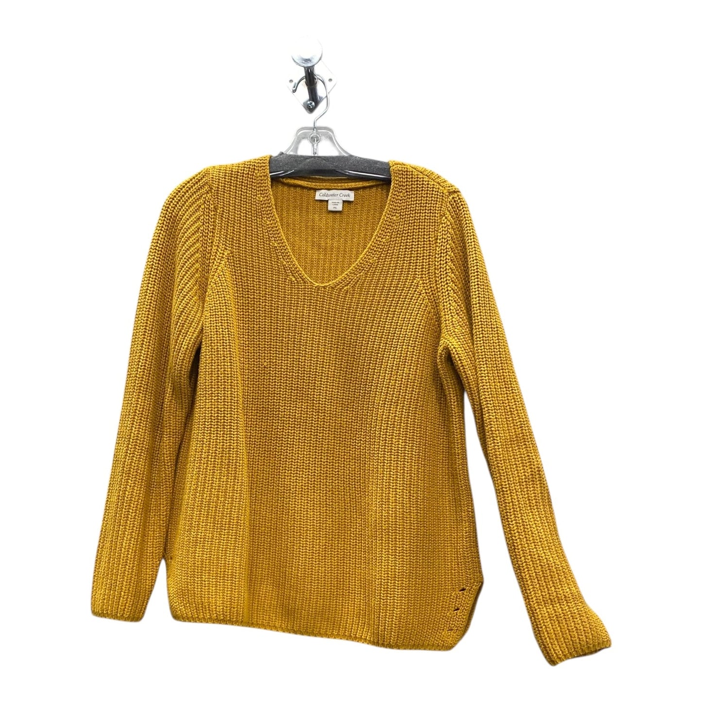 Sweater By Coldwater Creek In Yellow, Size:Sp