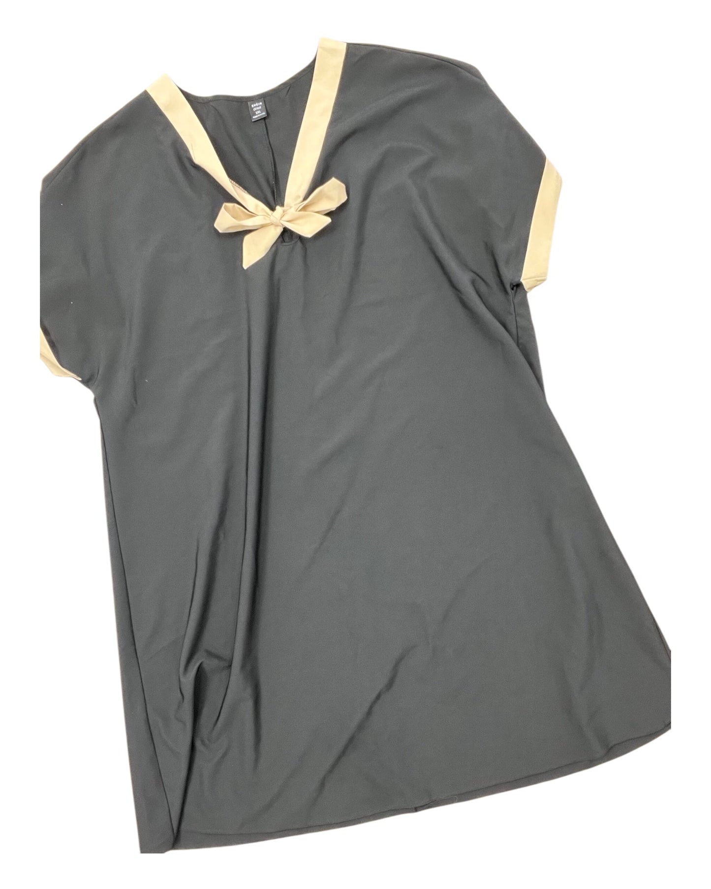 Dress Casual Midi By Shein In Black, Size:1X