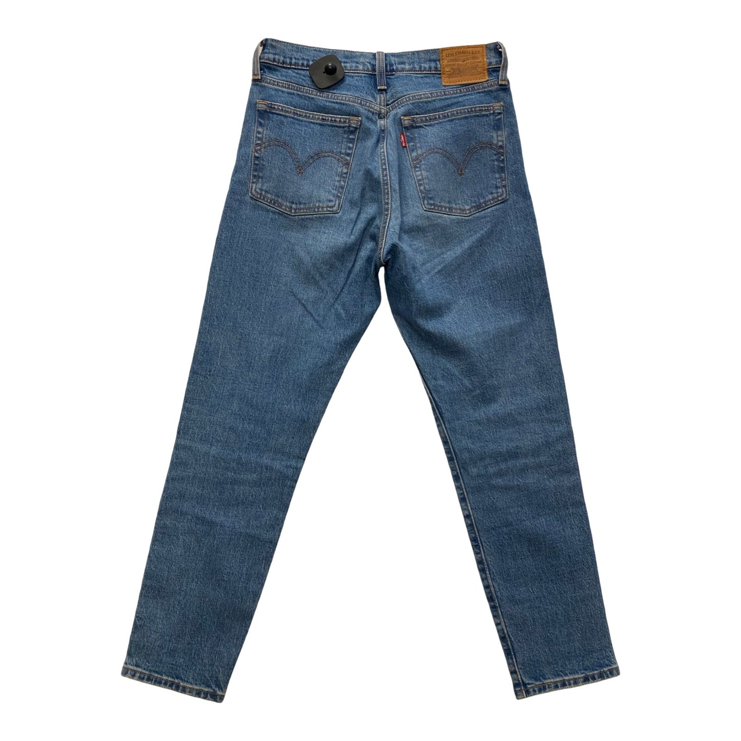 Jeans Straight By Levis In Blue Denim, Size:4