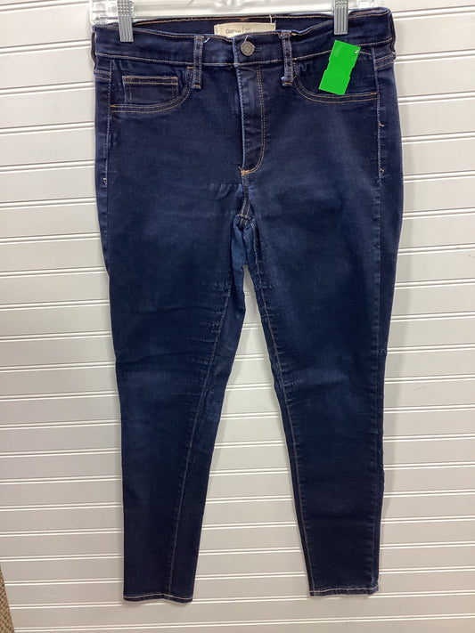 Jeans Skinny By Gap In Blue Denim, Size:8