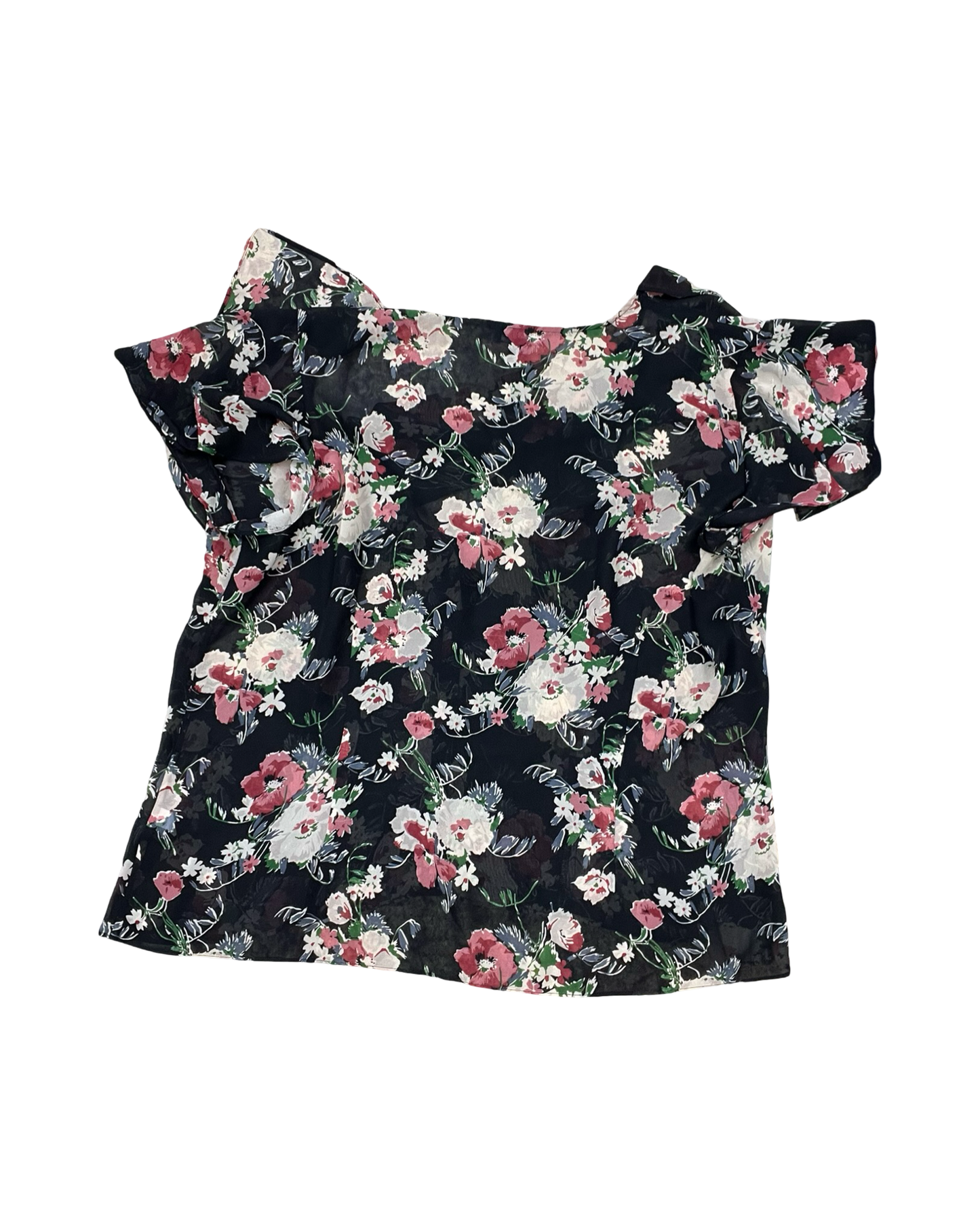 Top Ss By Chaps In Black & Tan, Size:1X