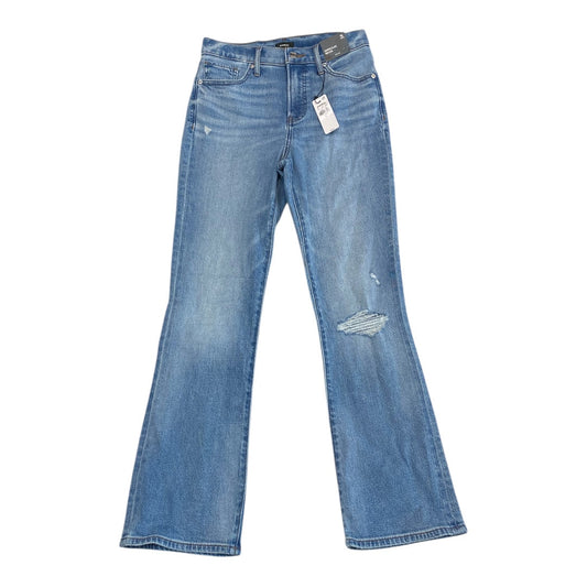 Jeans Flared By Express In Blue Denim, Size:2L