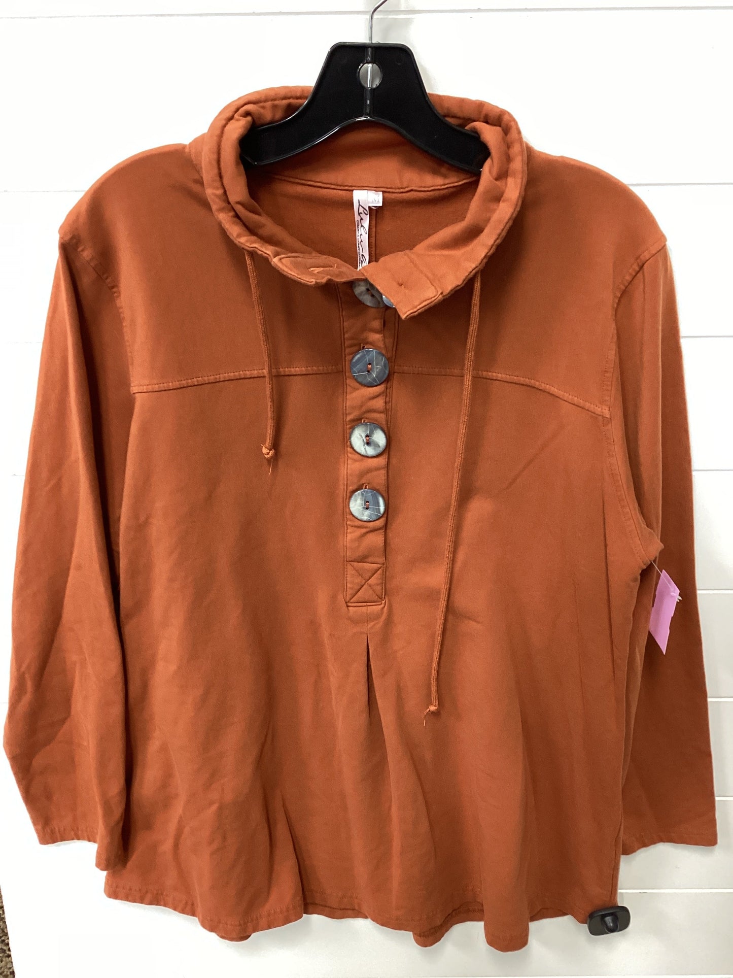 Top Ls By Lulu B In Orange, Size:M