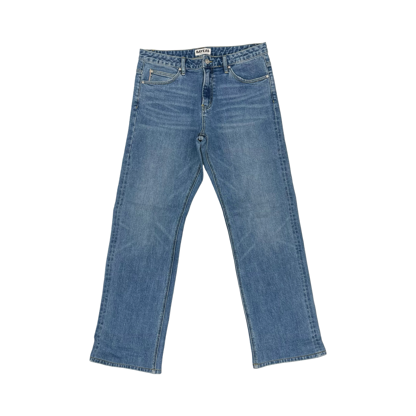 Jeans Straight By Clothes Mentor In Blue Denim, Size:14