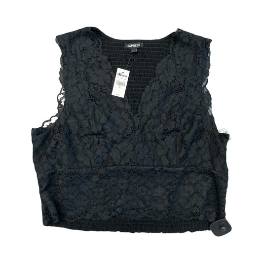 Top Sleeveless By Express In Black, Size:Xl