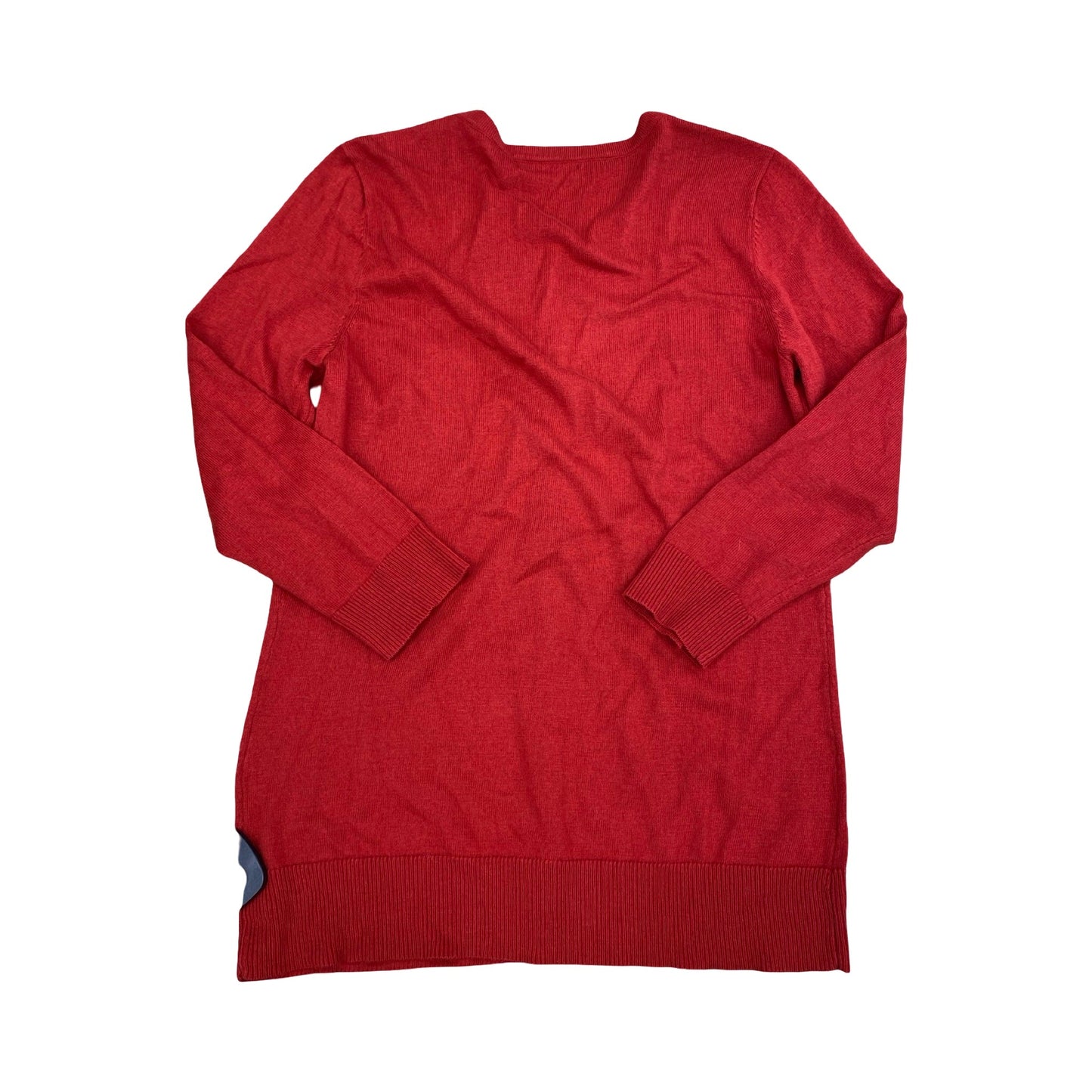 Sweater Cardigan By 7th Ave In Red, Size:M