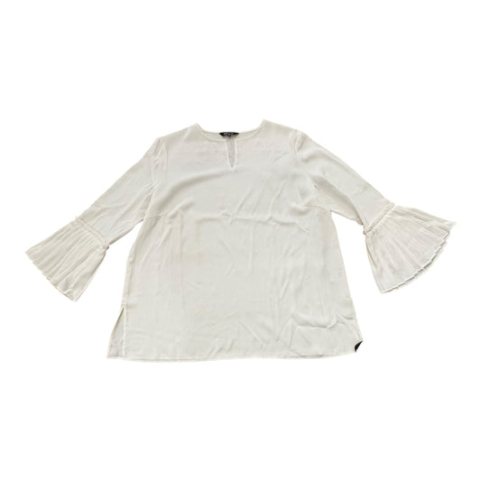 Top Ls Designer By Misook In White, Size:M