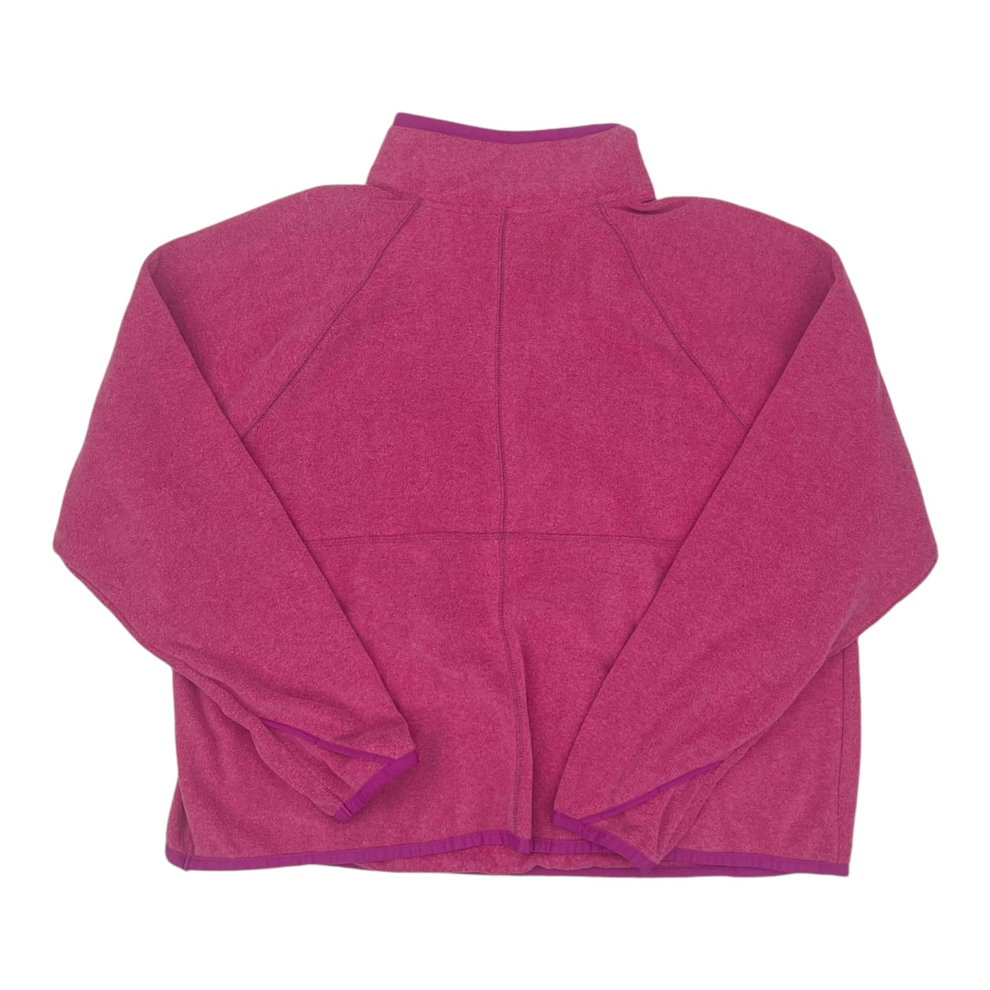 Sweatshirt Collar By Tek Gear In Pink, Size:1X