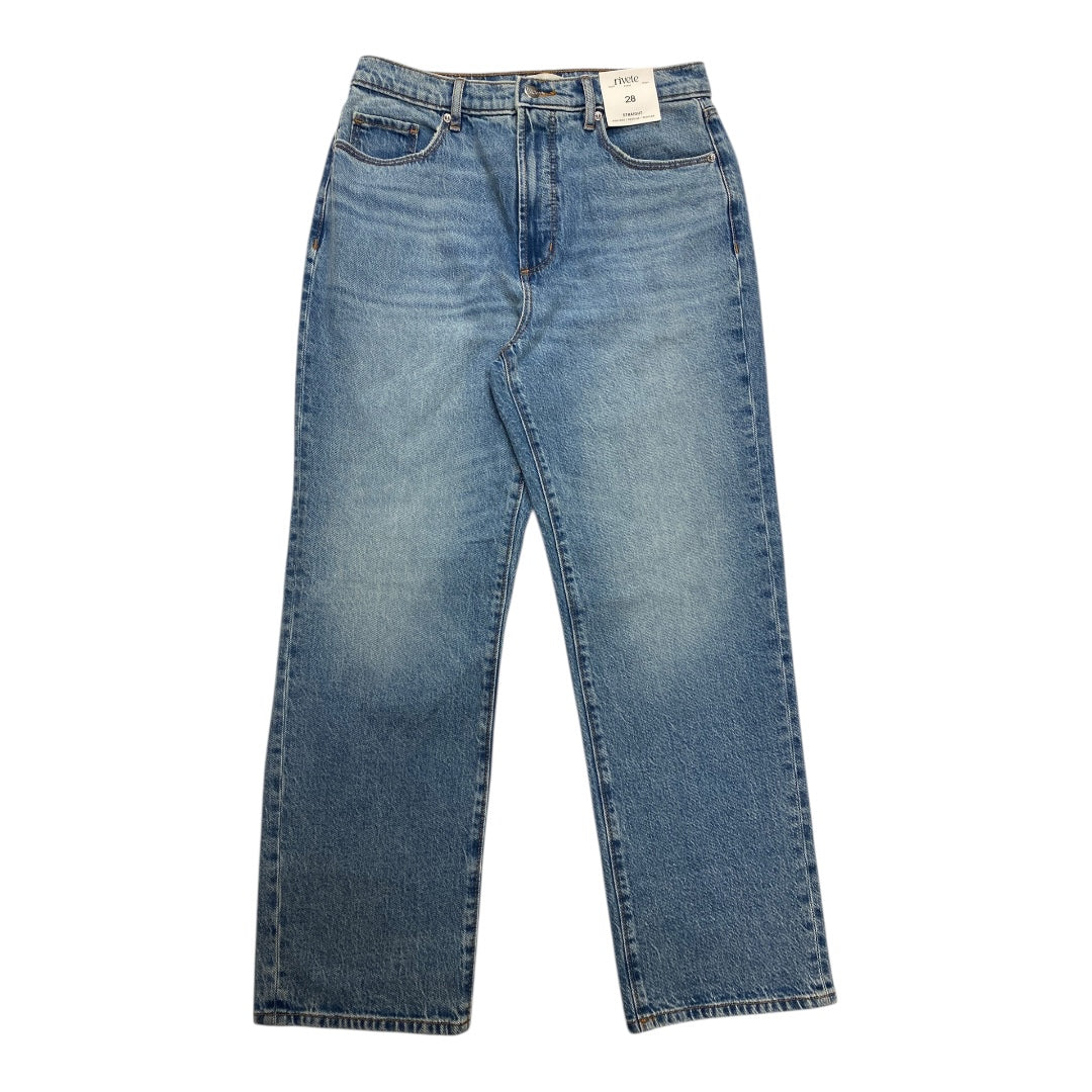 Jeans Straight By rivete denim In Blue Denim, Size:6