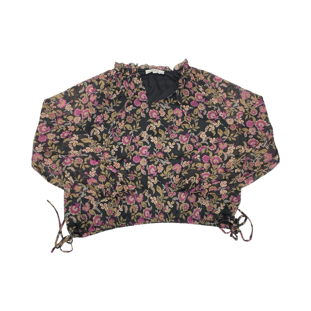 Top Ls By Loft In Floral Print, Size:L