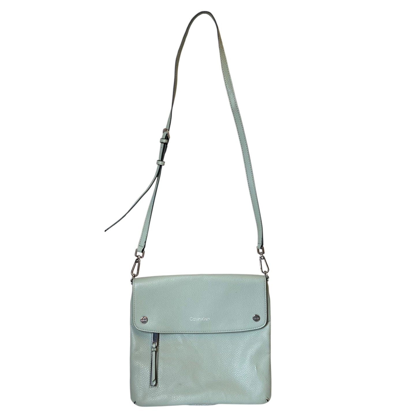 Handbag By Calvin Klein In Green, Size:Medium