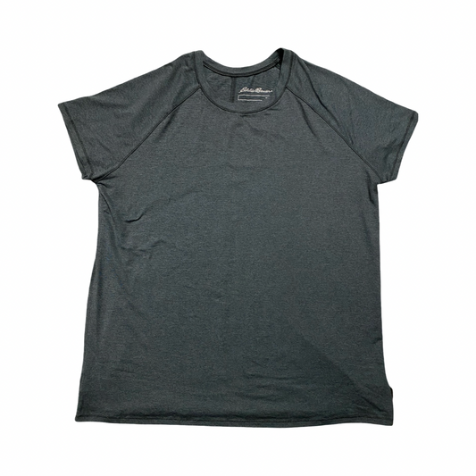 Athletic Top Ss By Eddie Bauer In Grey, Size:L