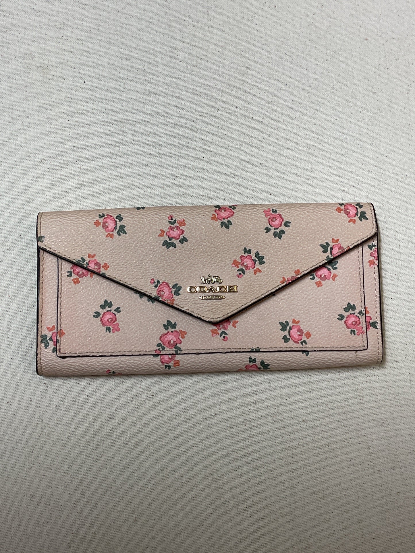 Wallet Designer By Coach In Pink, Size:Medium
