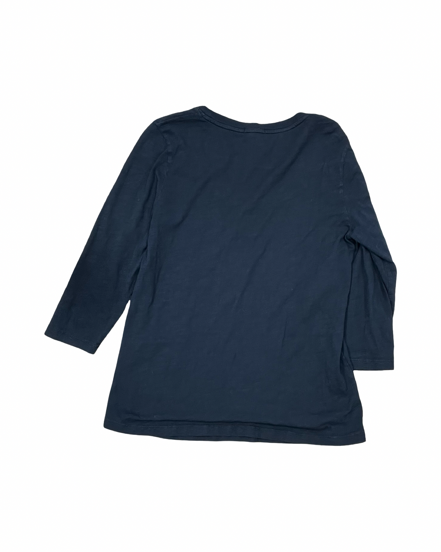 Top 3/4 Sleeve Basic By Clothes Mentor In Black, Size:S