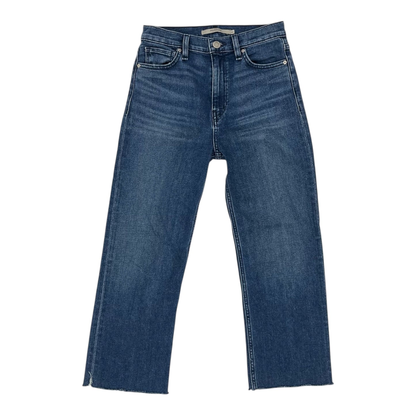 Jeans Cropped By Hudson In Blue Denim, Size:2
