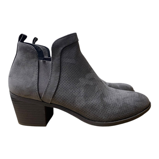 Boots Ankle Heels By Style And Company In Grey, Size:8