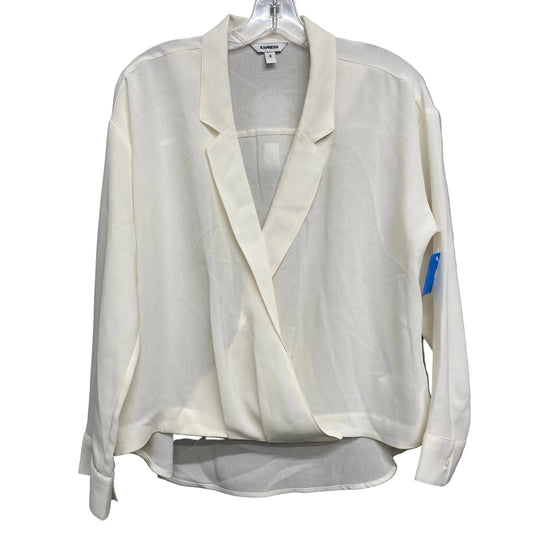 Top Ls By Express In Ivory, Size:M