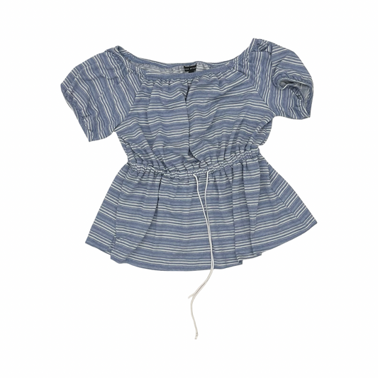 Top Ss By Lane Bryant In Blue & White, Size:L