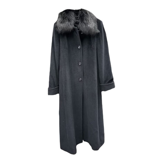 Coat Designer By St. John In Black, Size: M